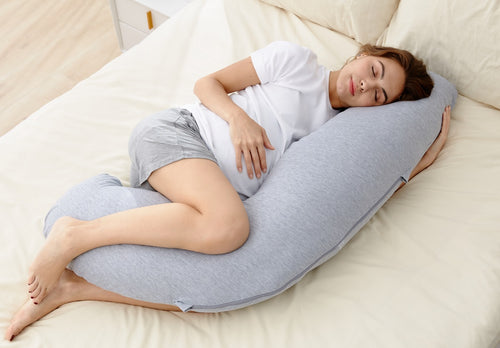 Coussin de maternité Momcozy en forme de J