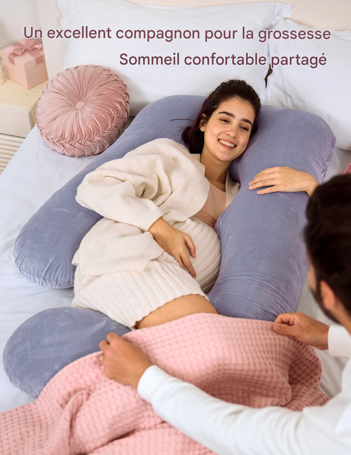 Coussin de maternité en forme de U