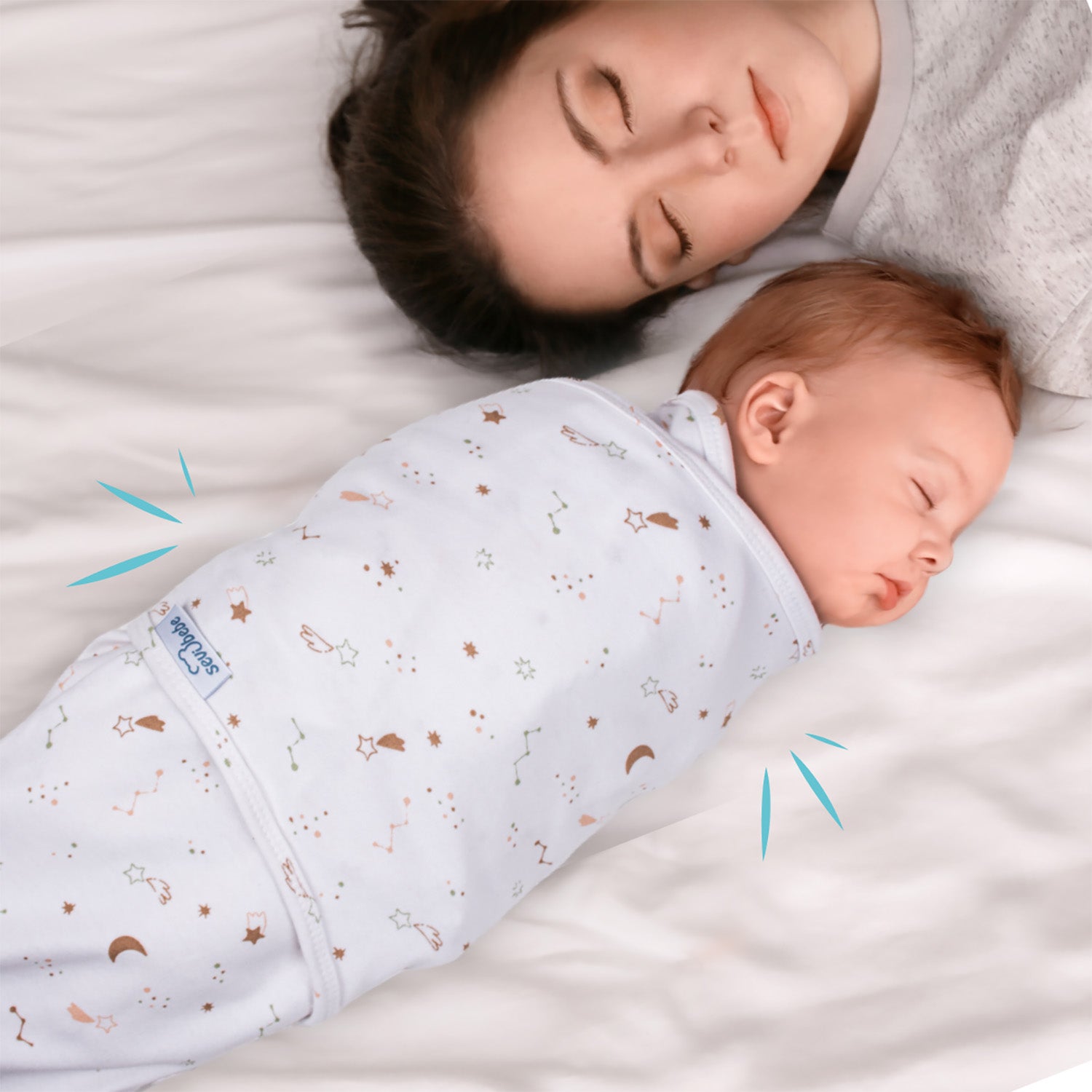 Couverture emmaillotage bébé