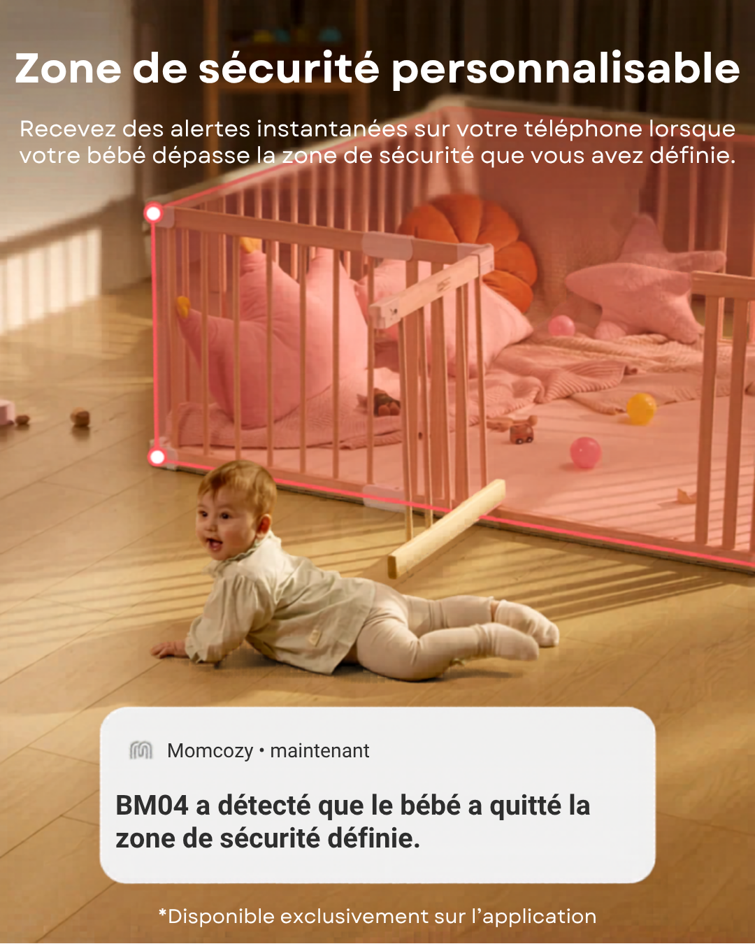 Babyphone Vidéo BM04 Momcozy – Avec Écran 5"