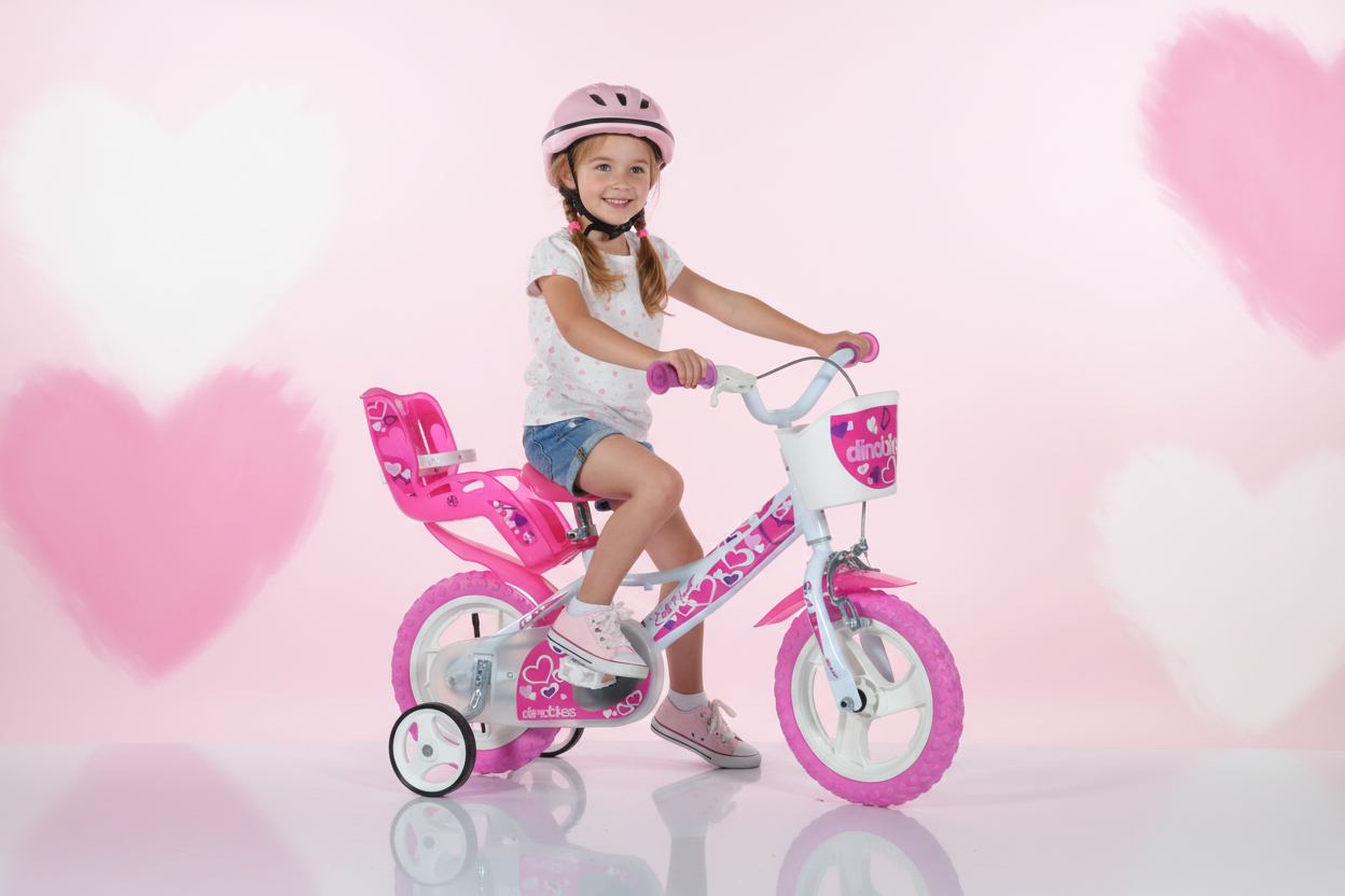 Vélo 12 pouces fille 2-4ans