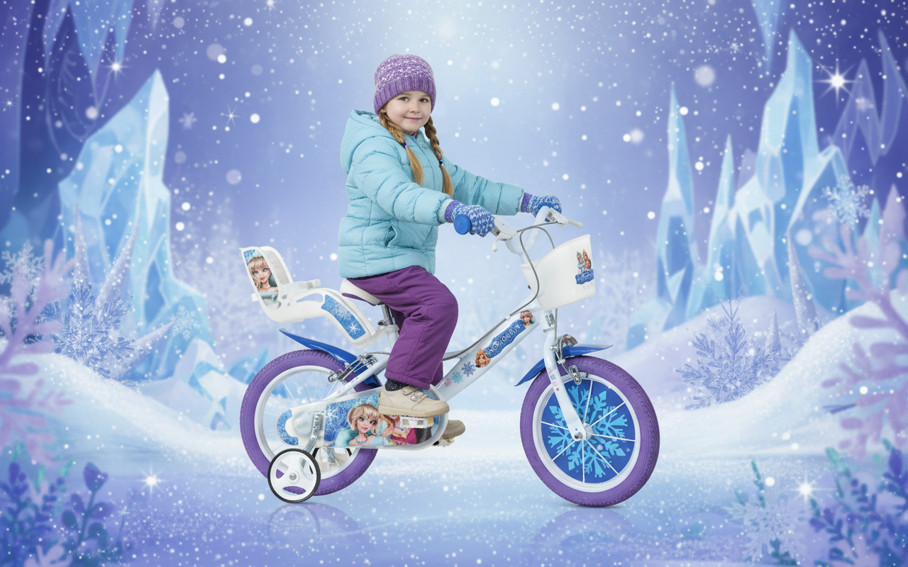 Vélo 16 pouces Reine des Neiges 5-7ans
