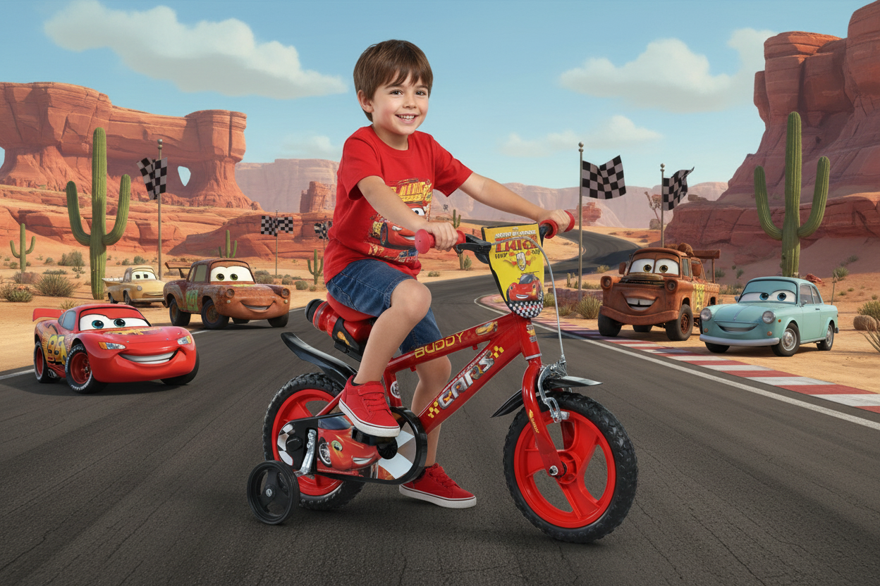 Vélo 14 pouces Cars 4-6ans