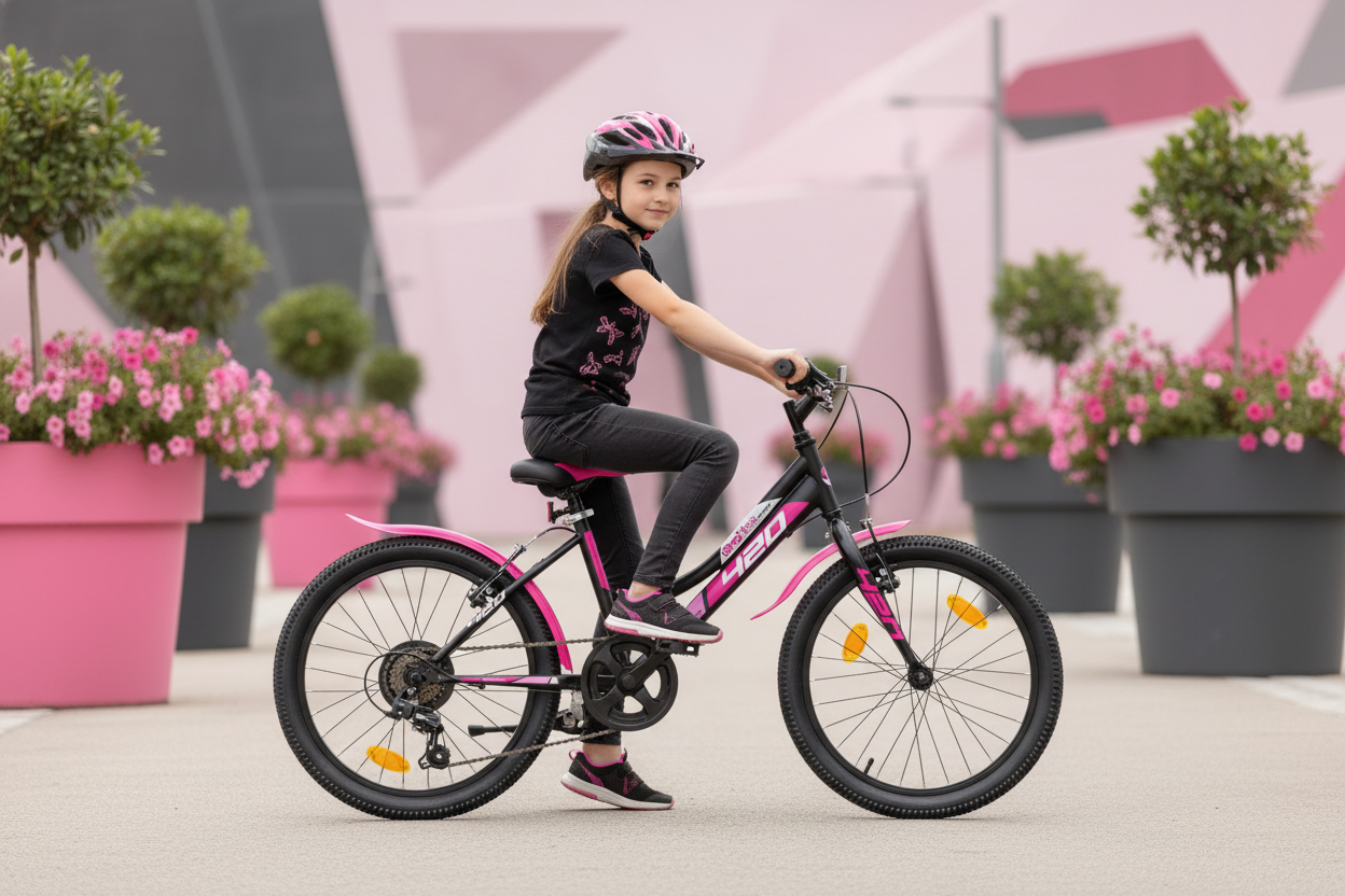 Vélo 20 pouces Rose fille 7-9ans