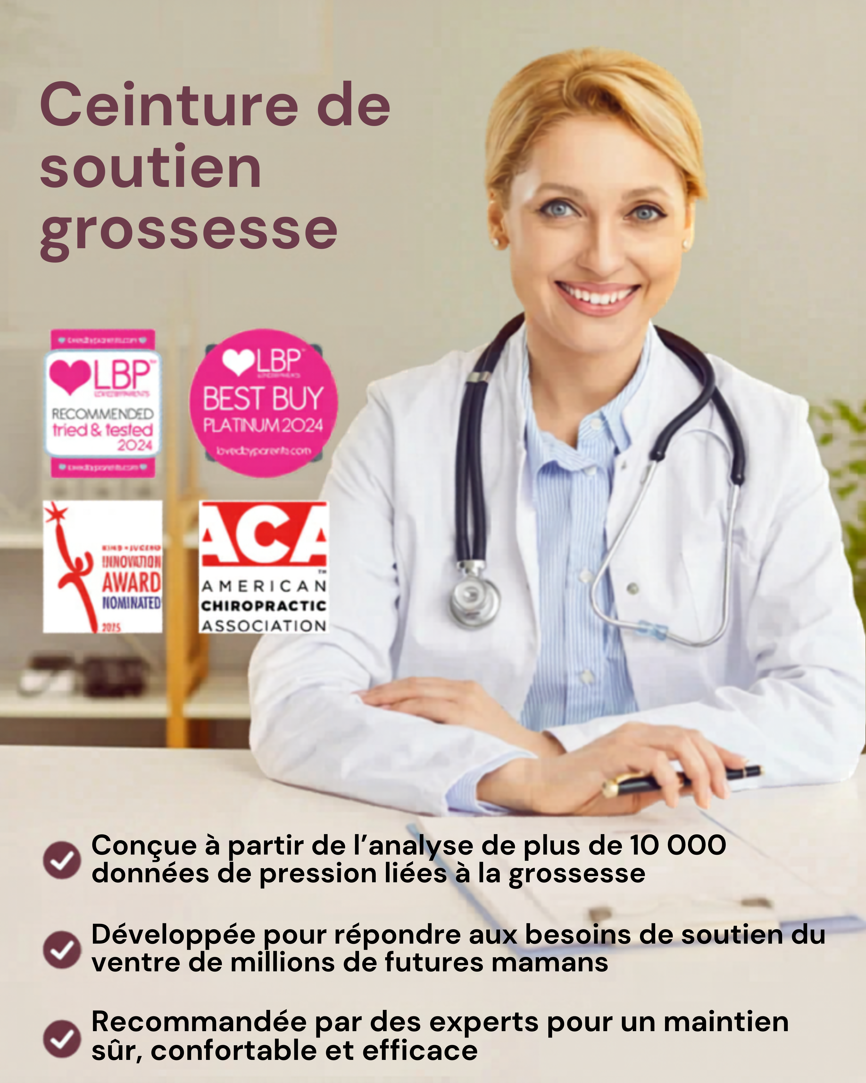 Ceinture de Grossesse Momcozy – Soutien ventre & dos