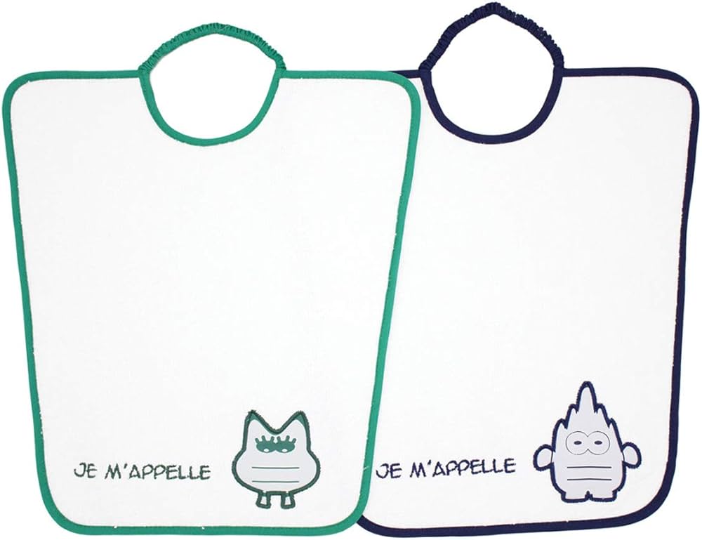 Lot de 2 bavoirs MATERNELLE
