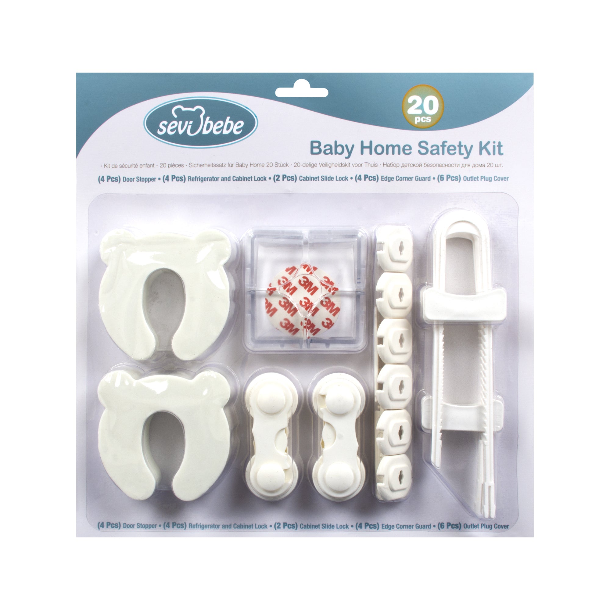 Kit de sécurité maison pour bébé 20 pièces