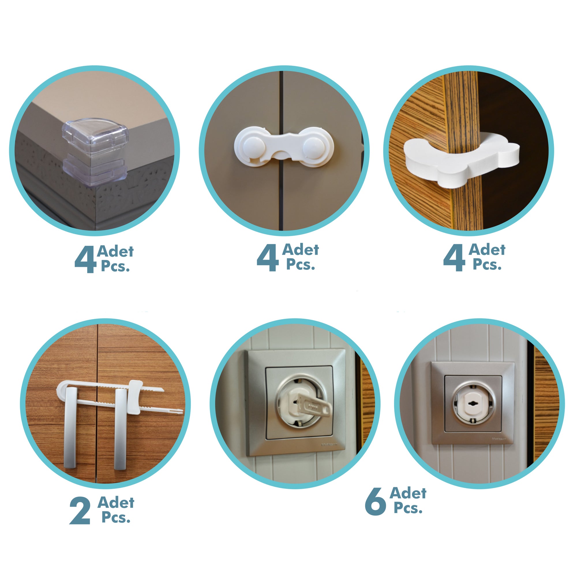 Kit de sécurité maison pour bébé 20 pièces