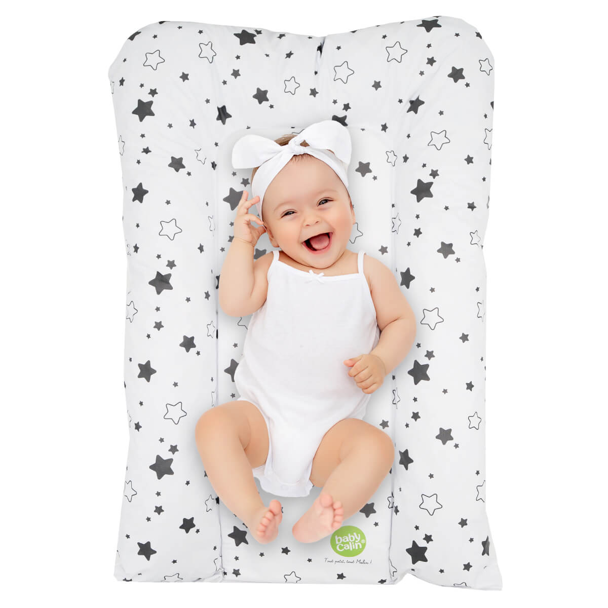 Matelas à langer Babycalin étoiles grises
