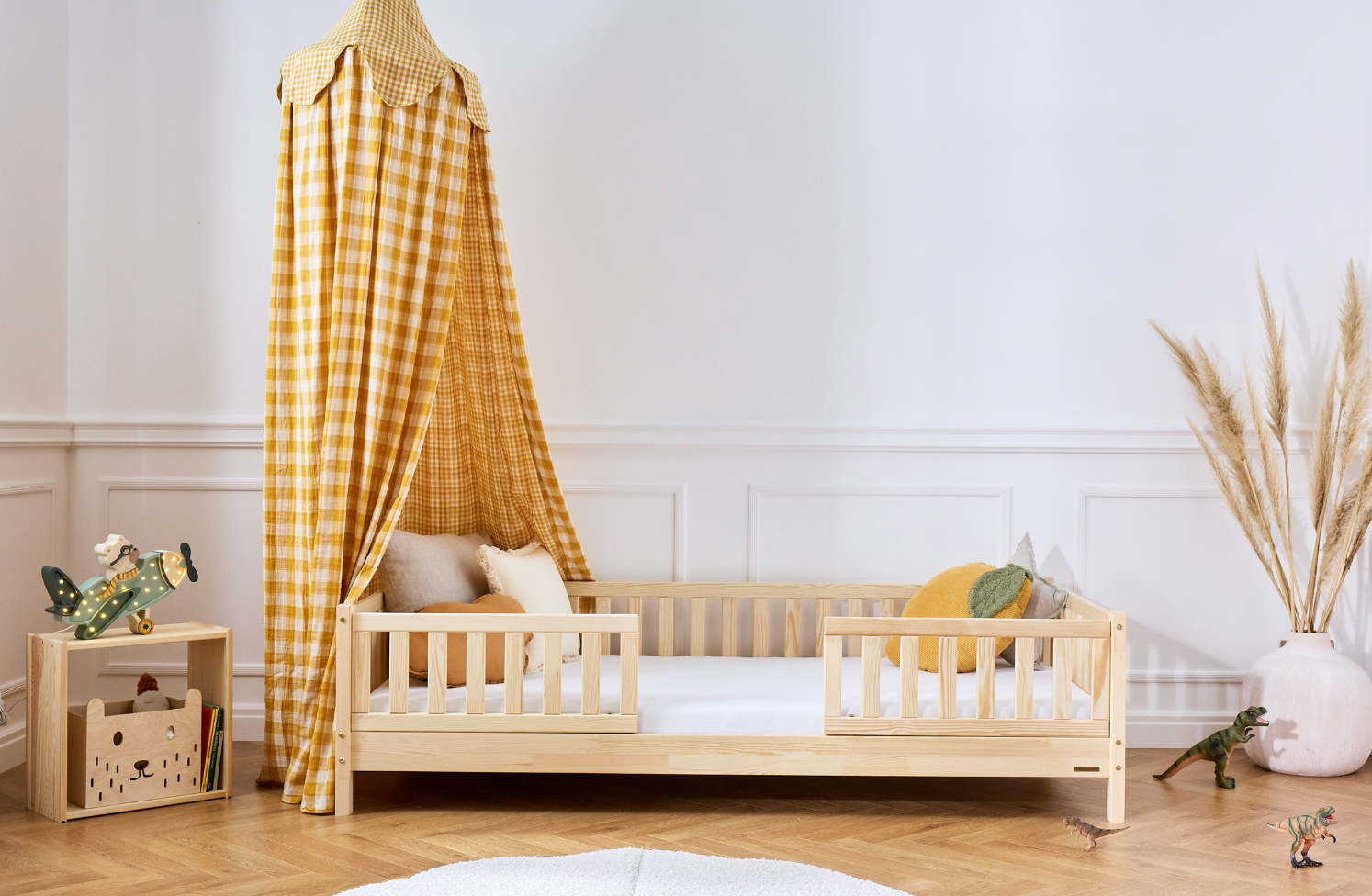 Lit Dakar Premium 90x190 — Barreaux droits, pin massif