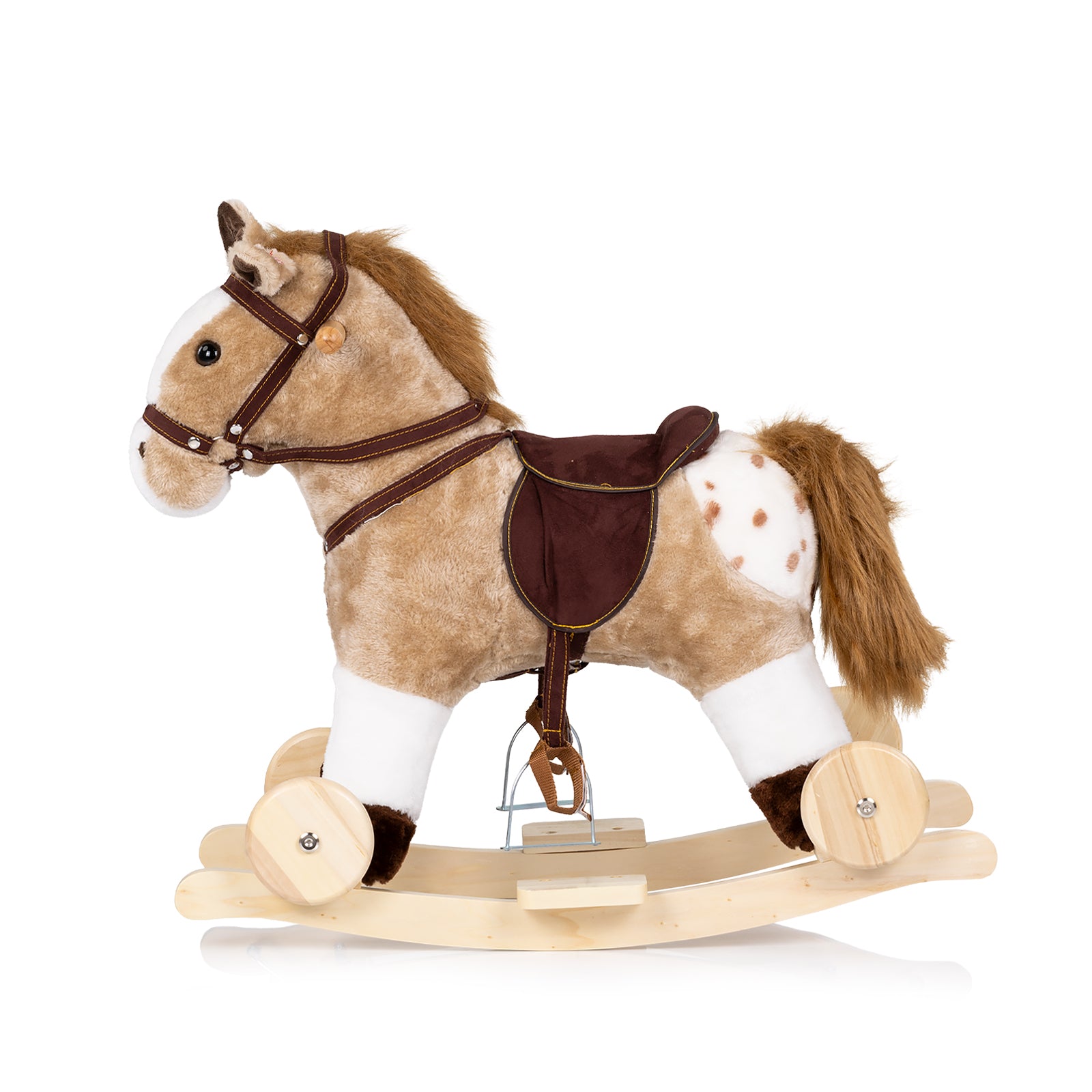Cheval à bascule avec roues