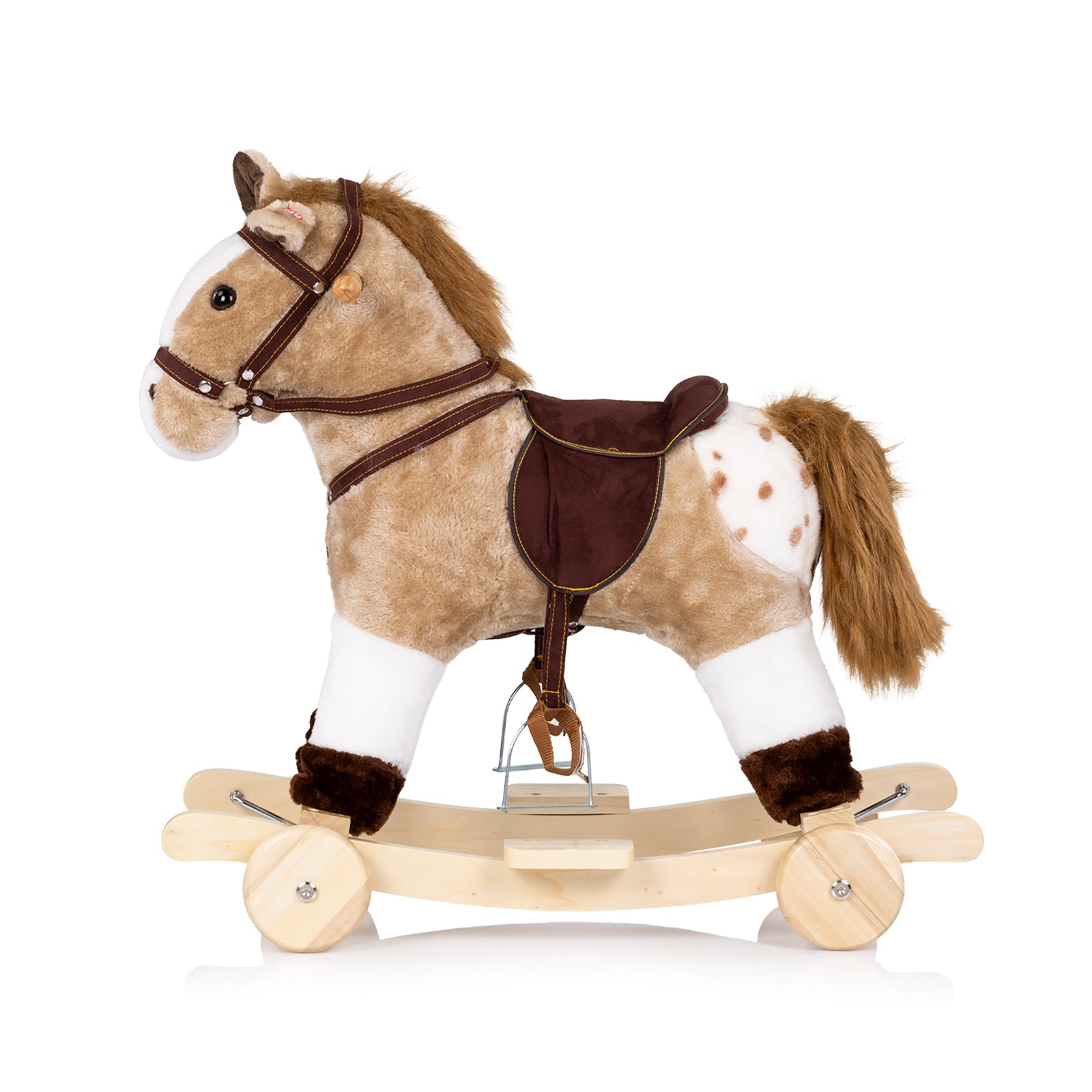Cheval à bascule avec roues