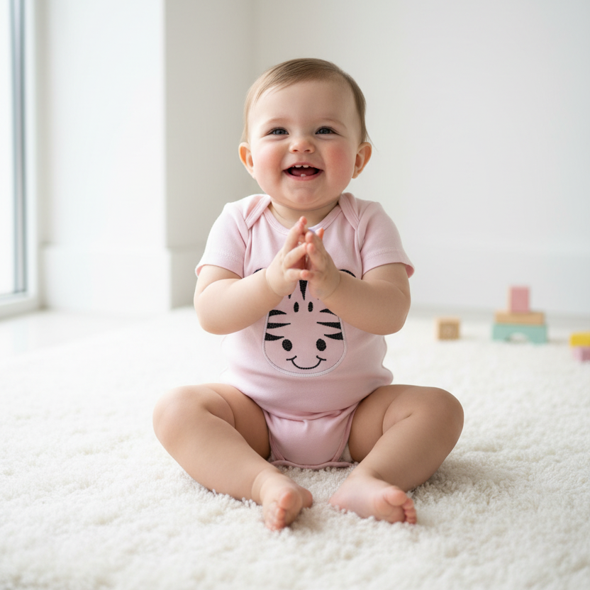 Combi-short bébé zèbre