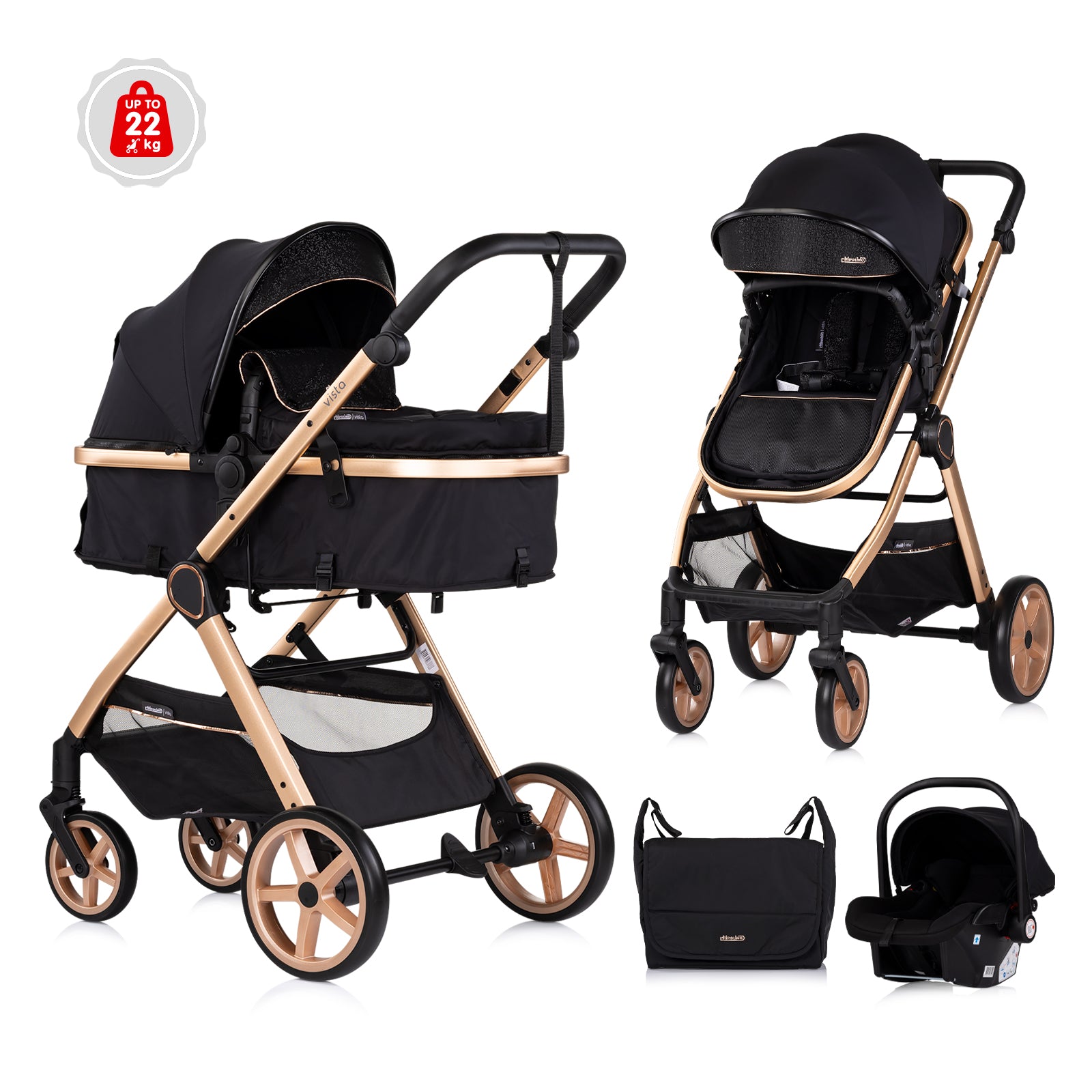 Poussette Trio Convertible Vista