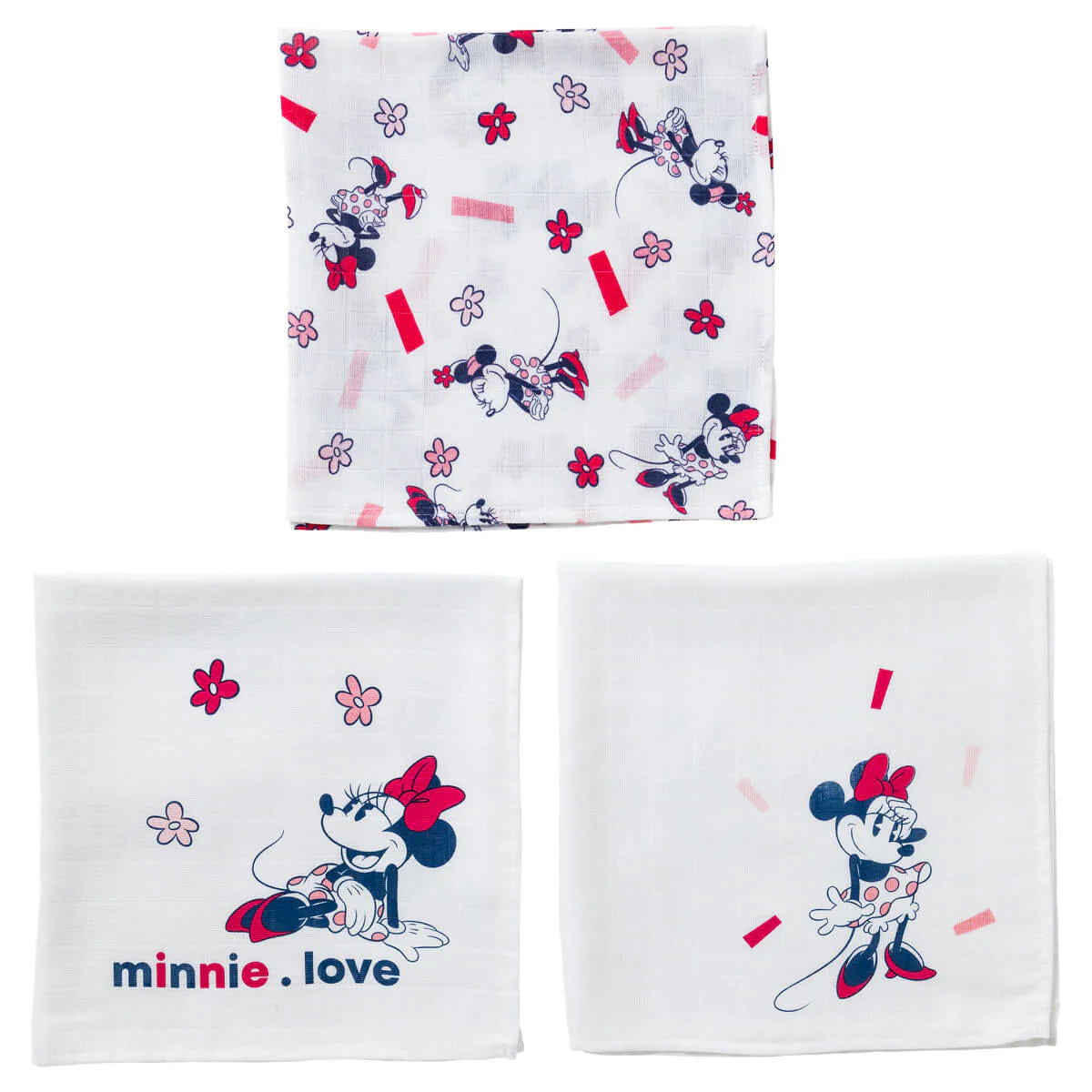 Lot de 3 langes MINNIE