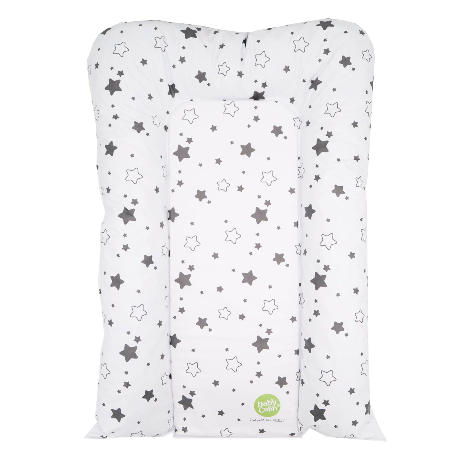 Matelas à langer 50x70 cm petites étoiles gris clair