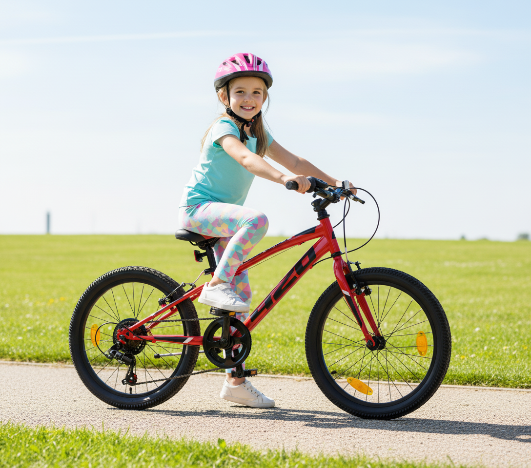 Vélo 20 pouces Rouge 7-9ans