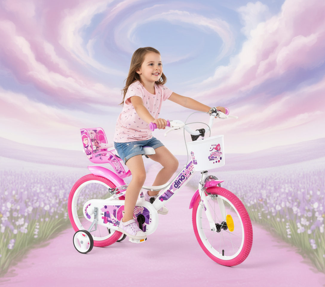Vélo 16 pouces fille 5-7ans