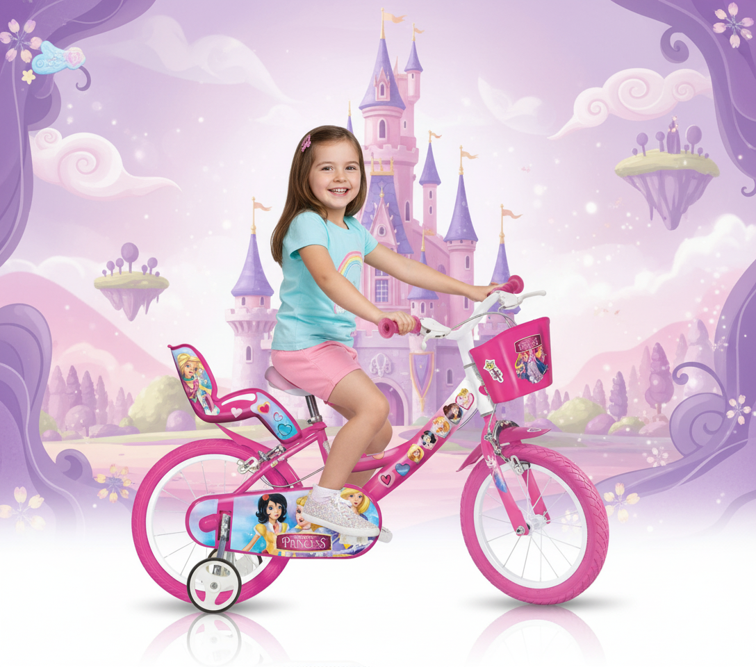 Vélo 14 pouces Princesse 4-6ans