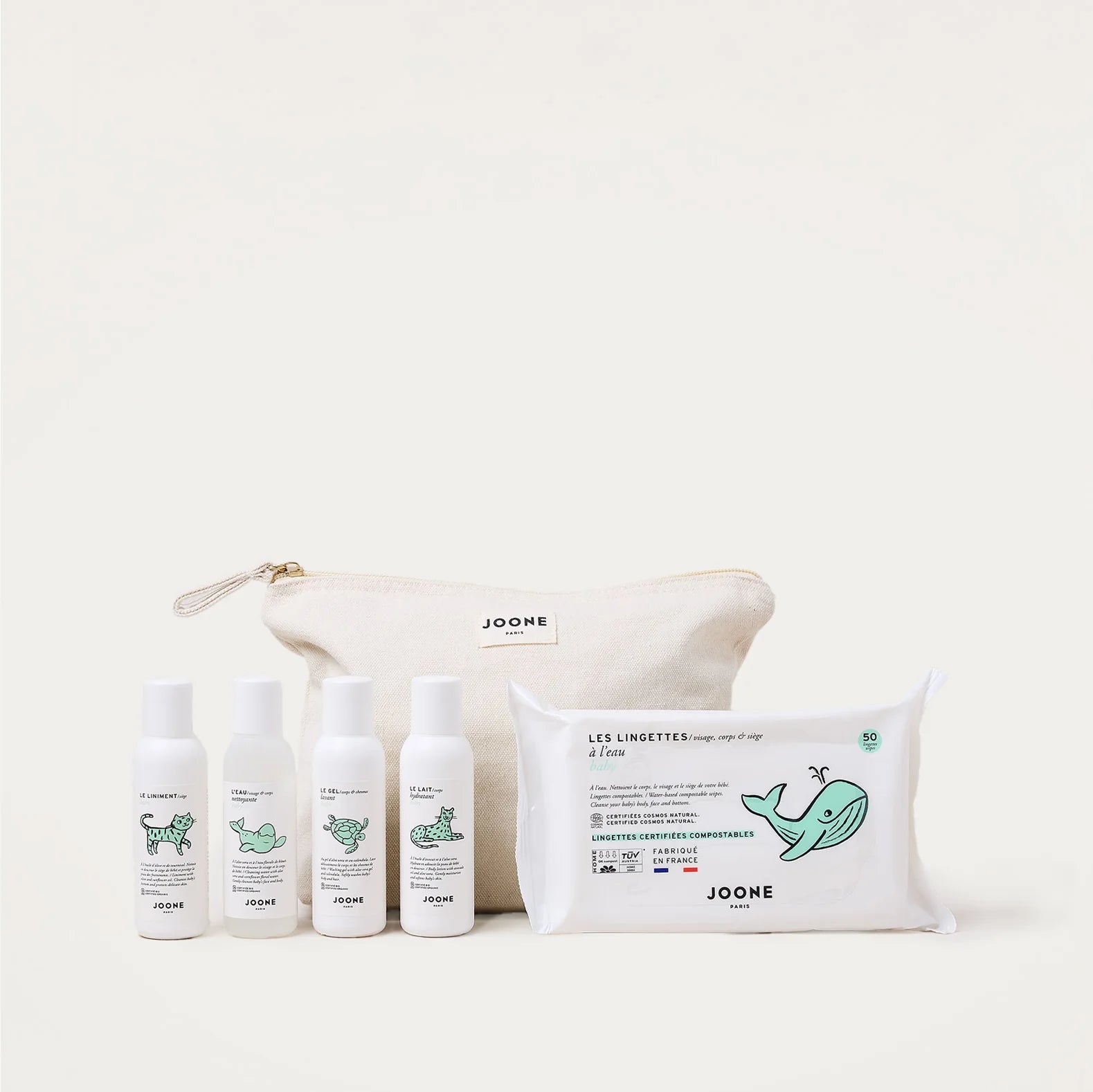 La trousse de voyage JOONE avec lingettes eau