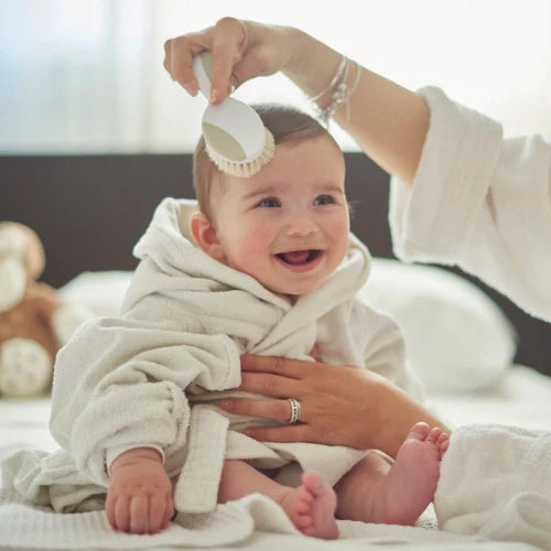 Kit soin bébé avec thermomètre beige