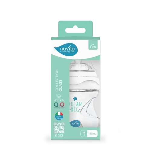 Biberon 140ML en verre anti-colique - Materno Feel Glass