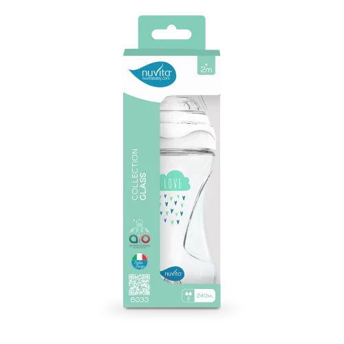 Biberon 240ML en verre anti-colique - Materno Feel Glass