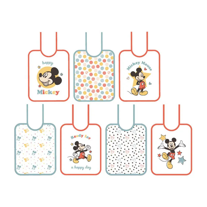 Lot de 7 bavoirs naissance HAPPY MICKEY