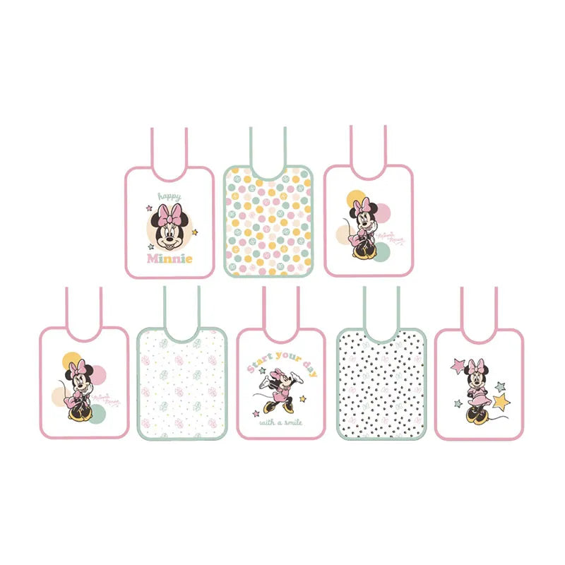 Lot de 7 bavoirs naissance HAPPY MINNIE