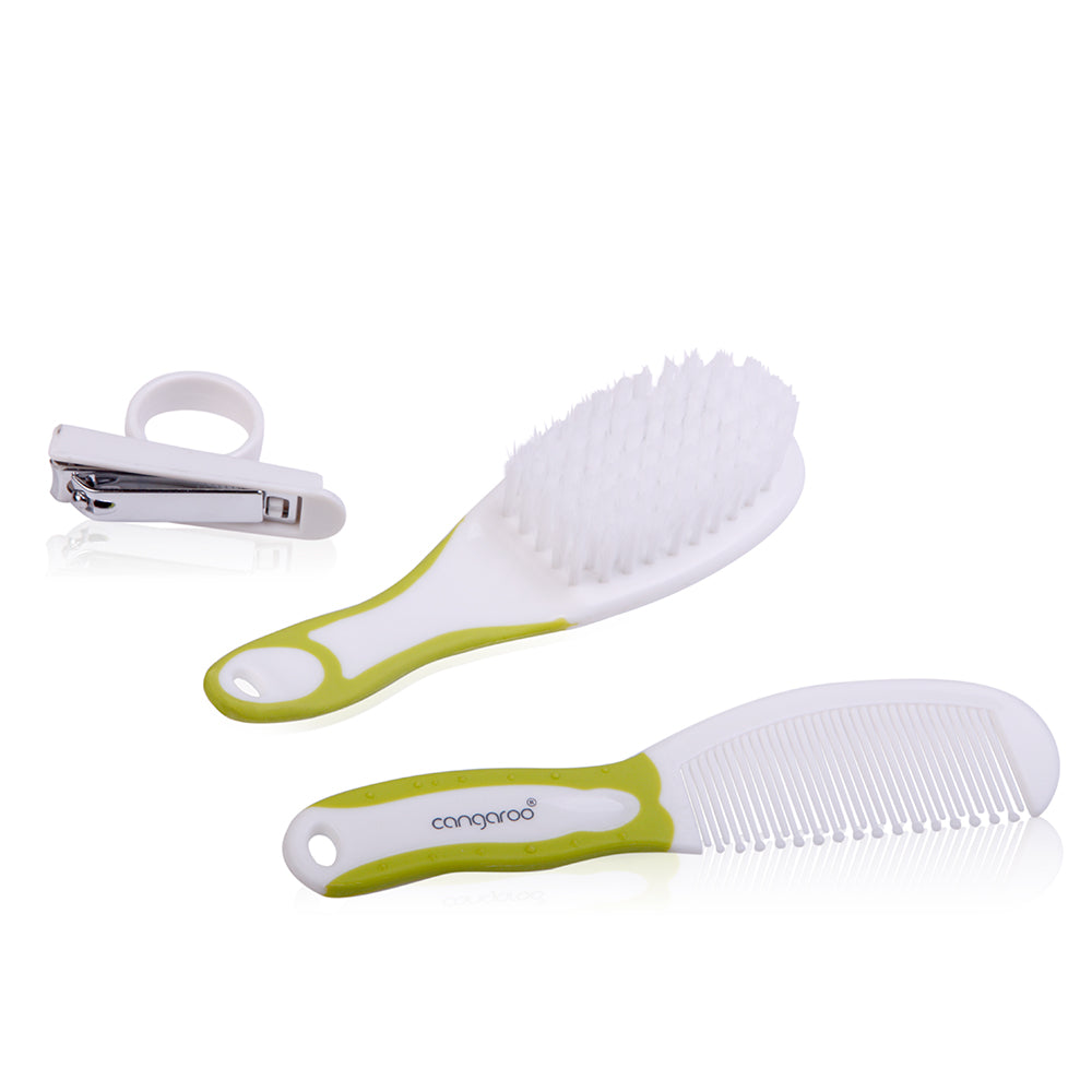 Set brosse, peigne et coupe-ongles