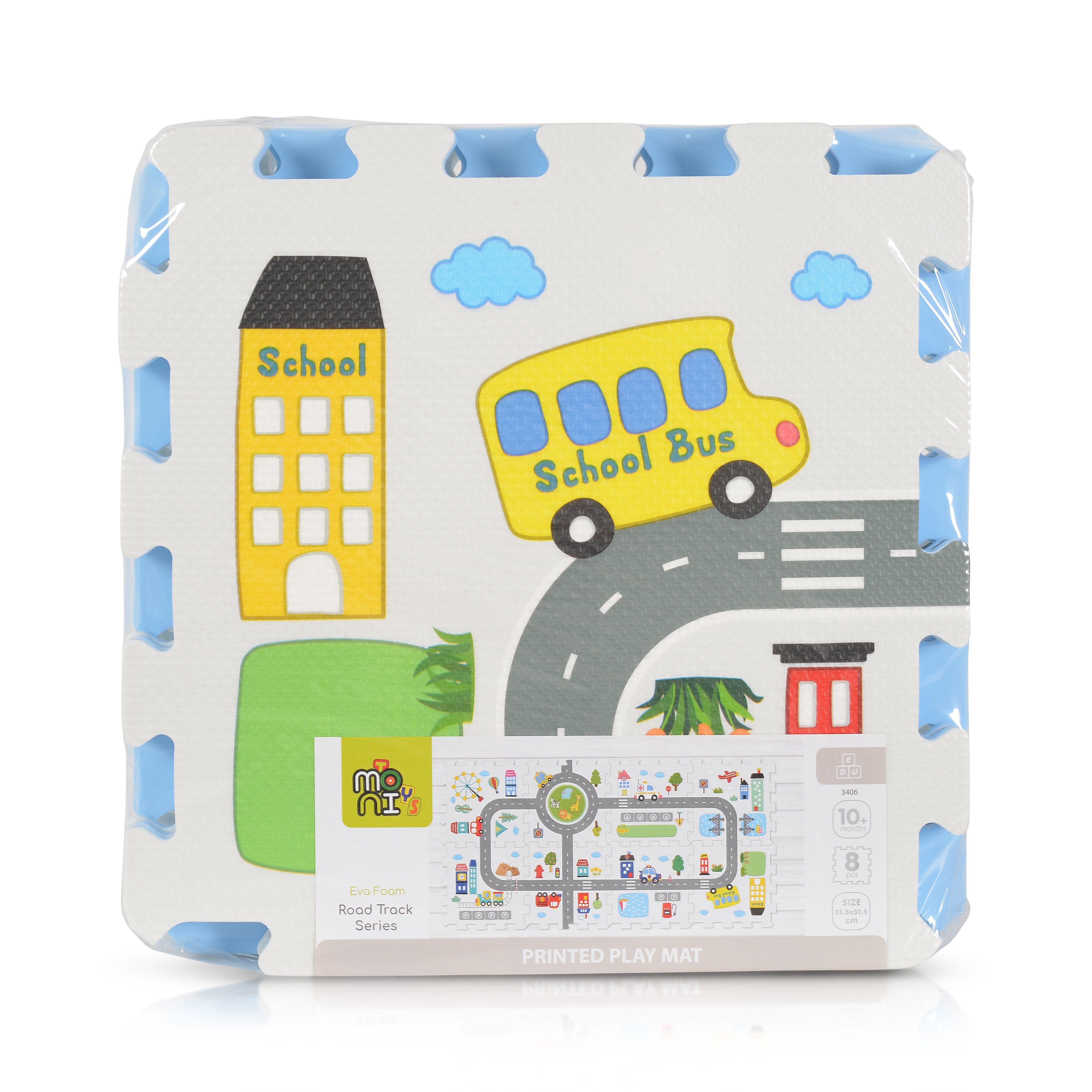 Tapis puzzle 8 pièces - Route