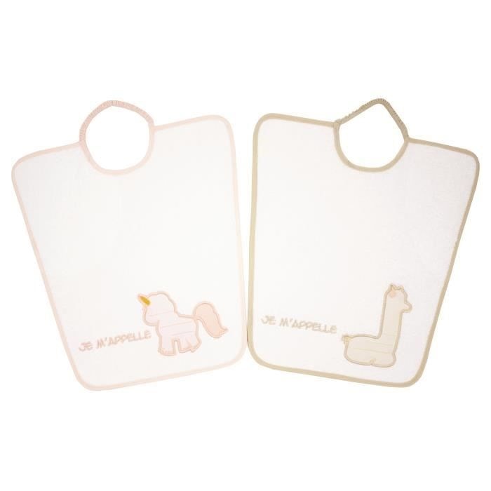 Lot de 2 bavoirs MATERNELLE